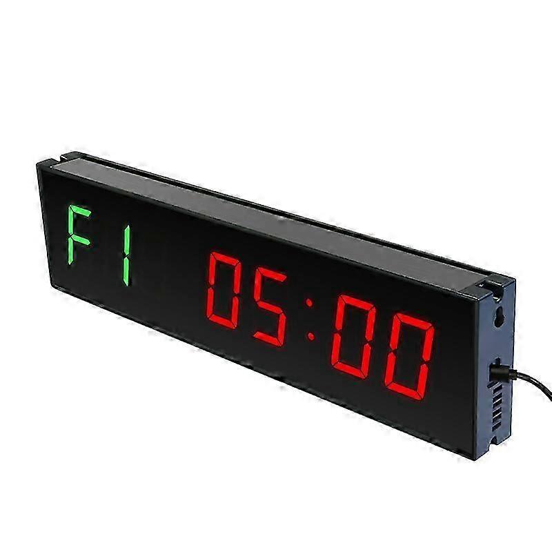LED Interval Timer Wall Mounted Down/Up Clock Stopwatch for Competition Training