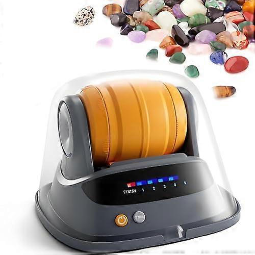 "Stone Polishing Kit with Grit Levels, Stone Cup, Noise Reduction Cover, Professional DIY Gemstone Polishing Tools"
