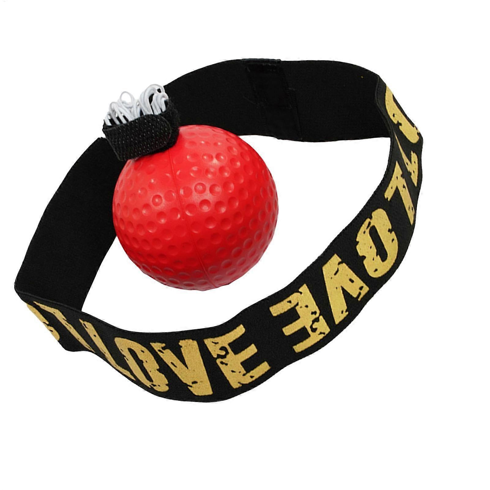 Box Headband, Reflex Ball, Παιδική μπάλα προπόνησης πυγμαχίας - Μπάλα προπόνησης πυγμαχίας, Μπάλα γυμναστικής ταχύτητας διάτρησης για παιδιά και ενήλικες, Εξοπλισμός πυγμαχίας κόκκινο