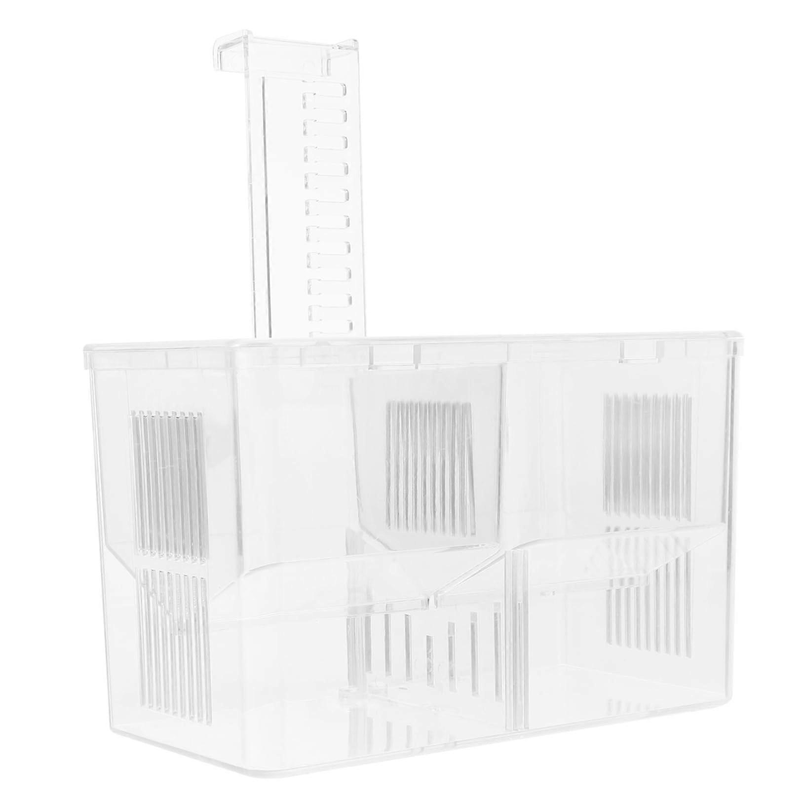 Hanging Fish Breeding Box For Fry And Shrimp Insulated PE Material Transparent Durable With Suction Cup