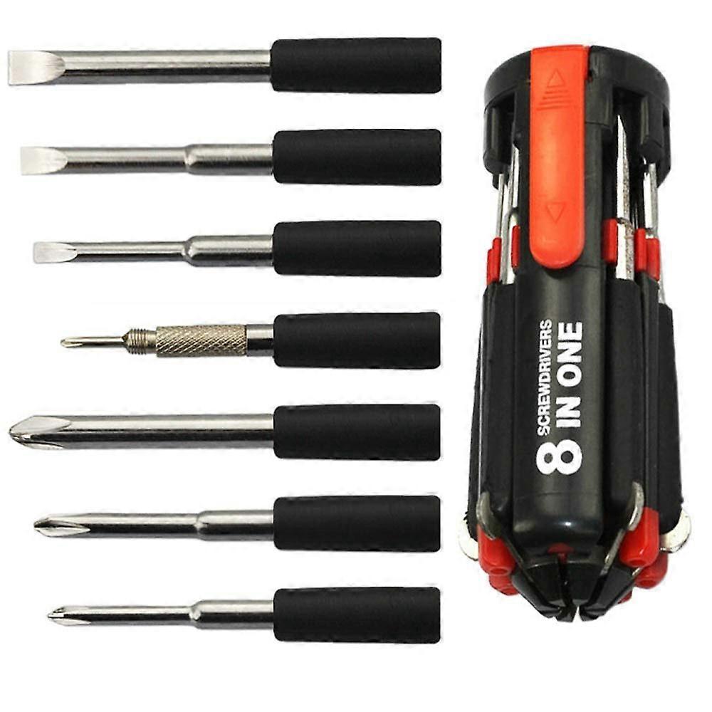 8 In1 Screwdriver Bit Set with LED Light, Multifunctional Tool Kit for Craftsman Repair, Durable Magnetic Bits