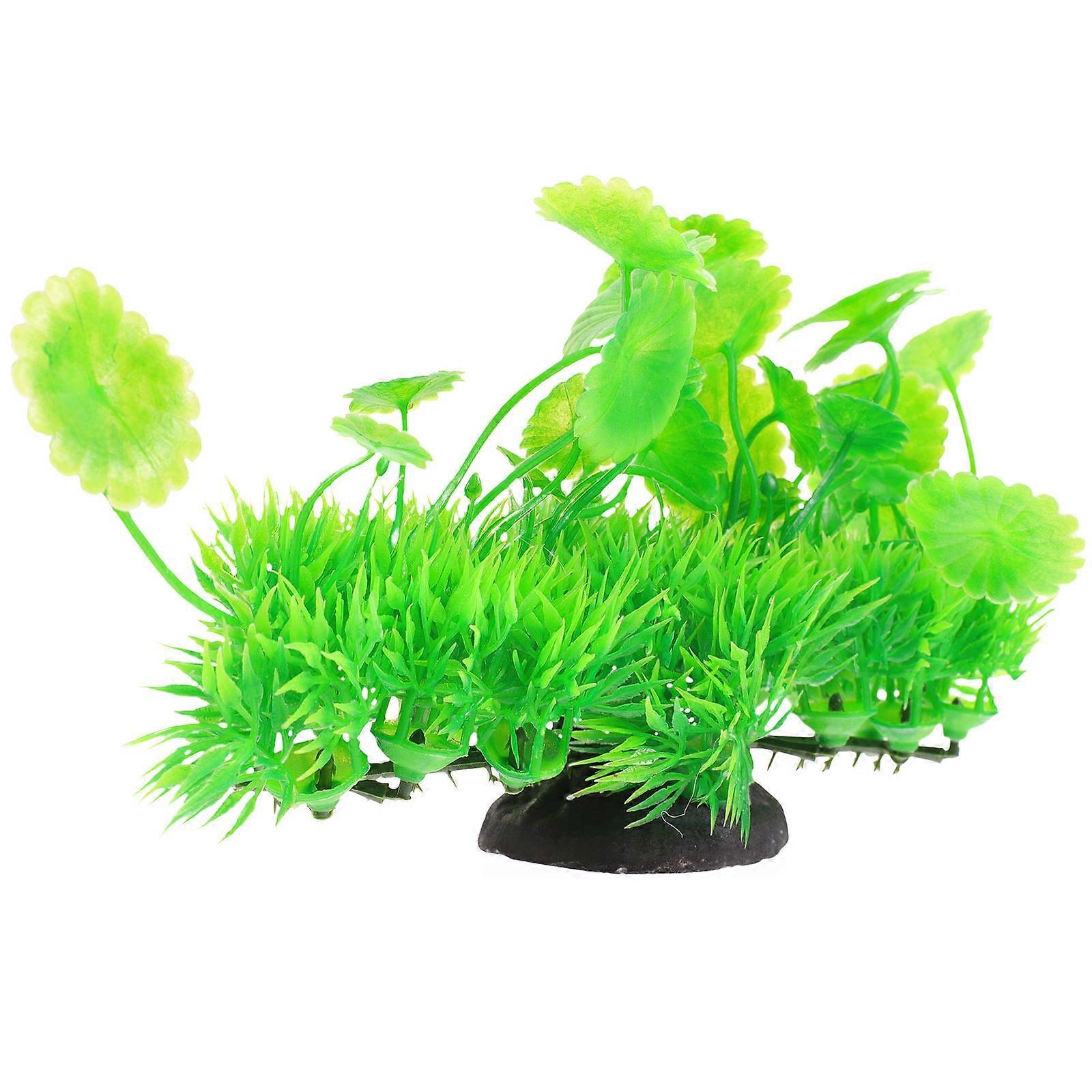Artificial Fish Tank Plant for Decoration Lifelike Green Plastic Reptile Terrarium 6.5