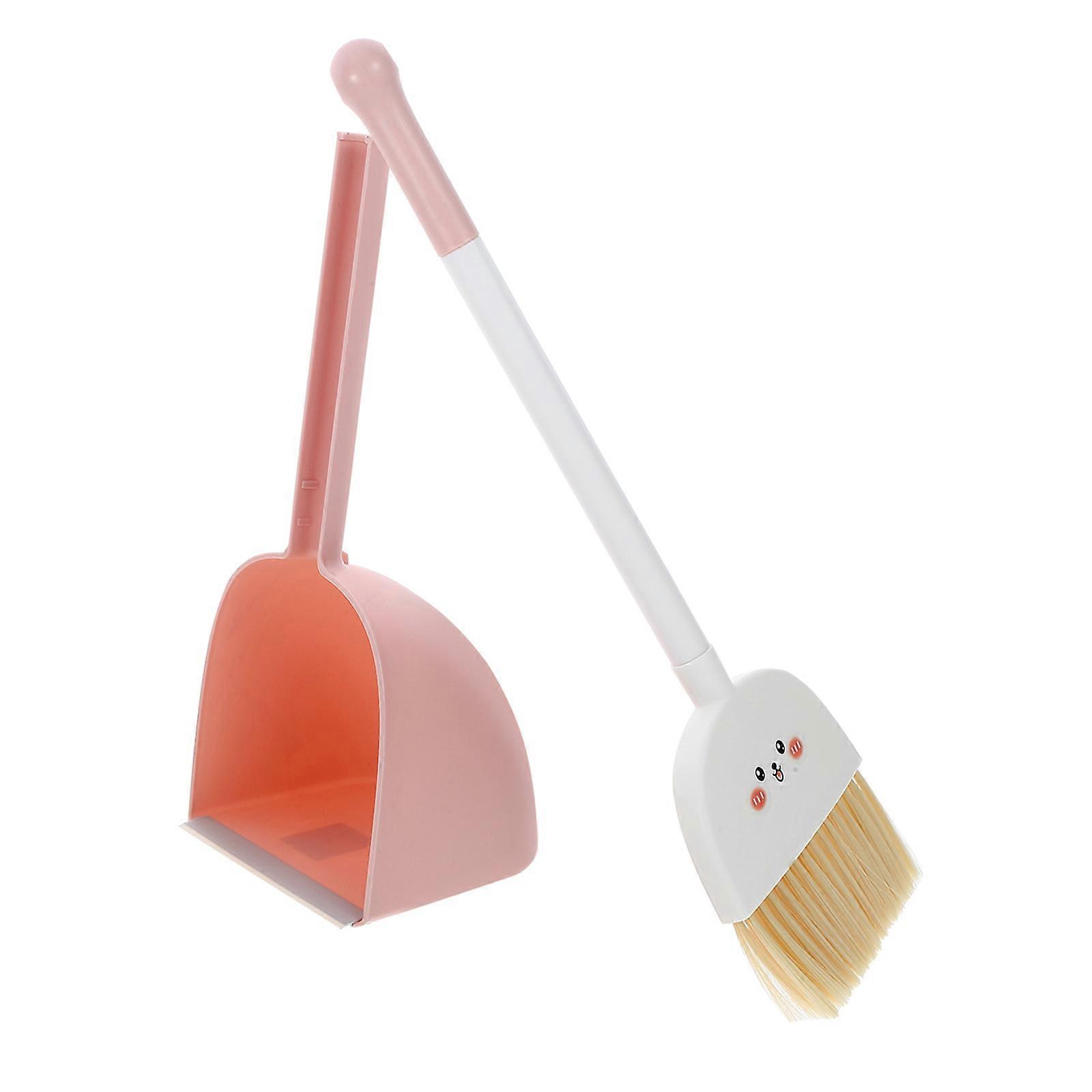 Childrens Broom and Dustpan Set Cartoon for Kids Home Use Multi Pp Teaching Cleanliness 1 Set