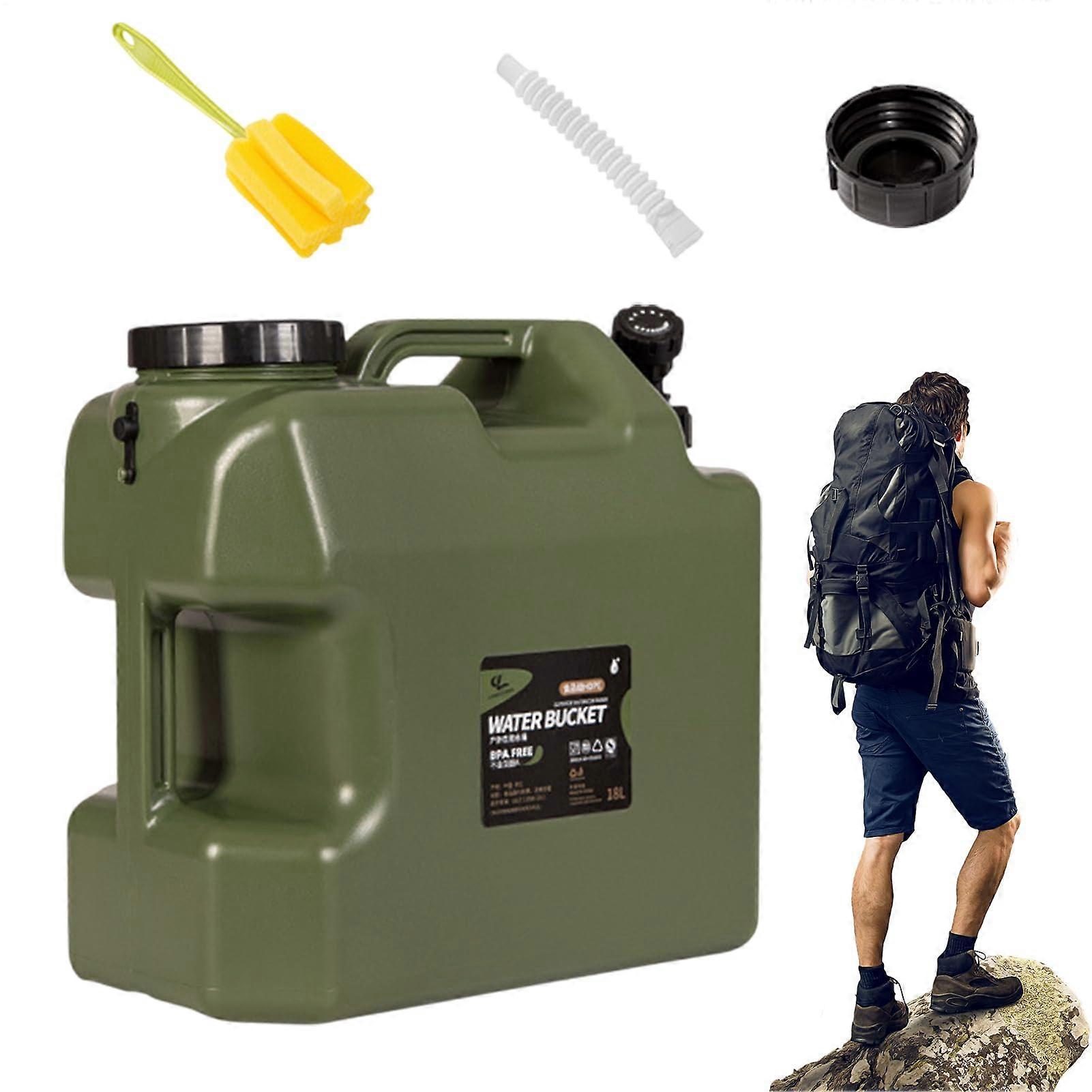 Water Storage Containers Water Containers With Spigot Large Capacity Water Tank Multifunction PE Green Drink Tank
