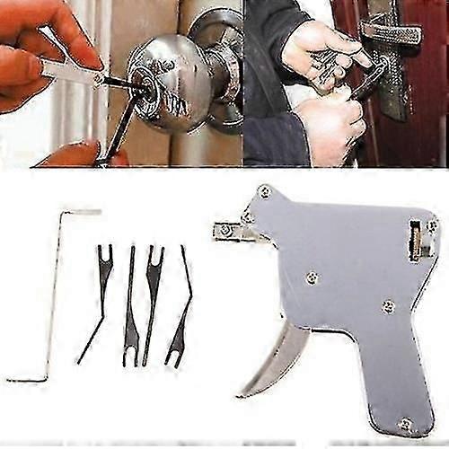 Set Pick Gun Locksmith Tool Door Opener Lockpicking Practice Kit Tools