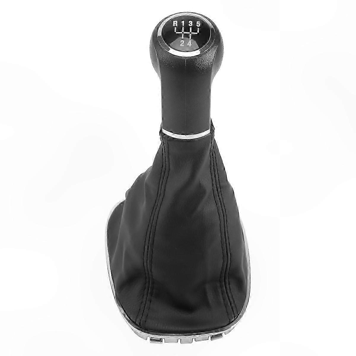 Universal 5-Speed Gear Shift Knob Compatible with Multiple Vehicles - Durable Stylish Design