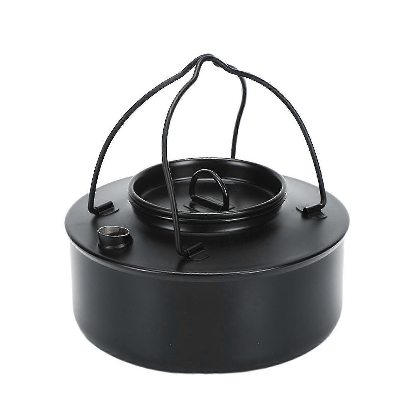 Tetera portátil de 0,9 l para acampar al aire libre, ideal para picnics y pesca.