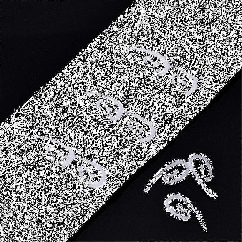 100pcs Curtain Hook Packages Plastic Curtain Hooks, 28 X 12 Mm