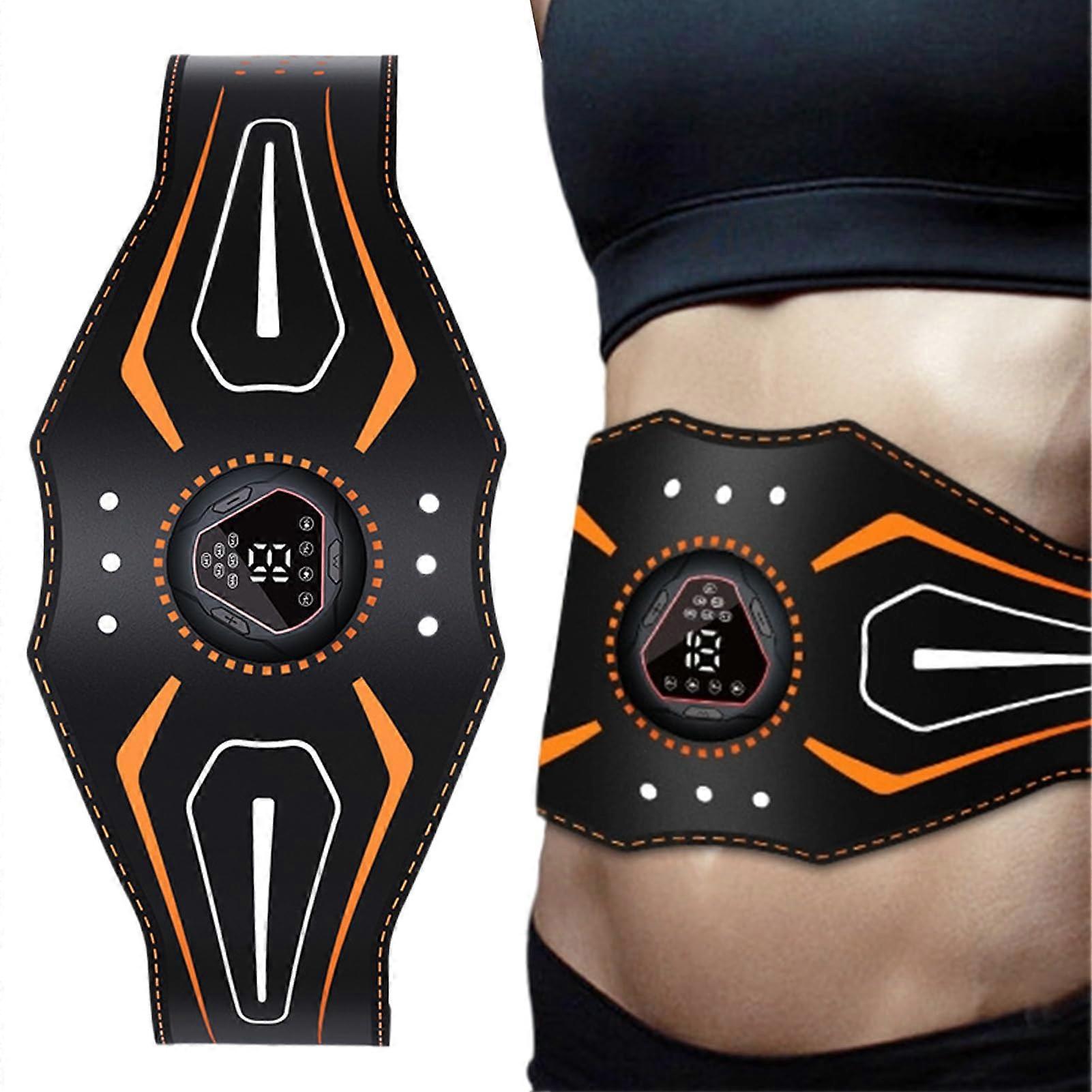 Abs Stimulator Abdominal Electric Muscle Stimulator With Digital Display, Adjustable Intensity For Women And Men