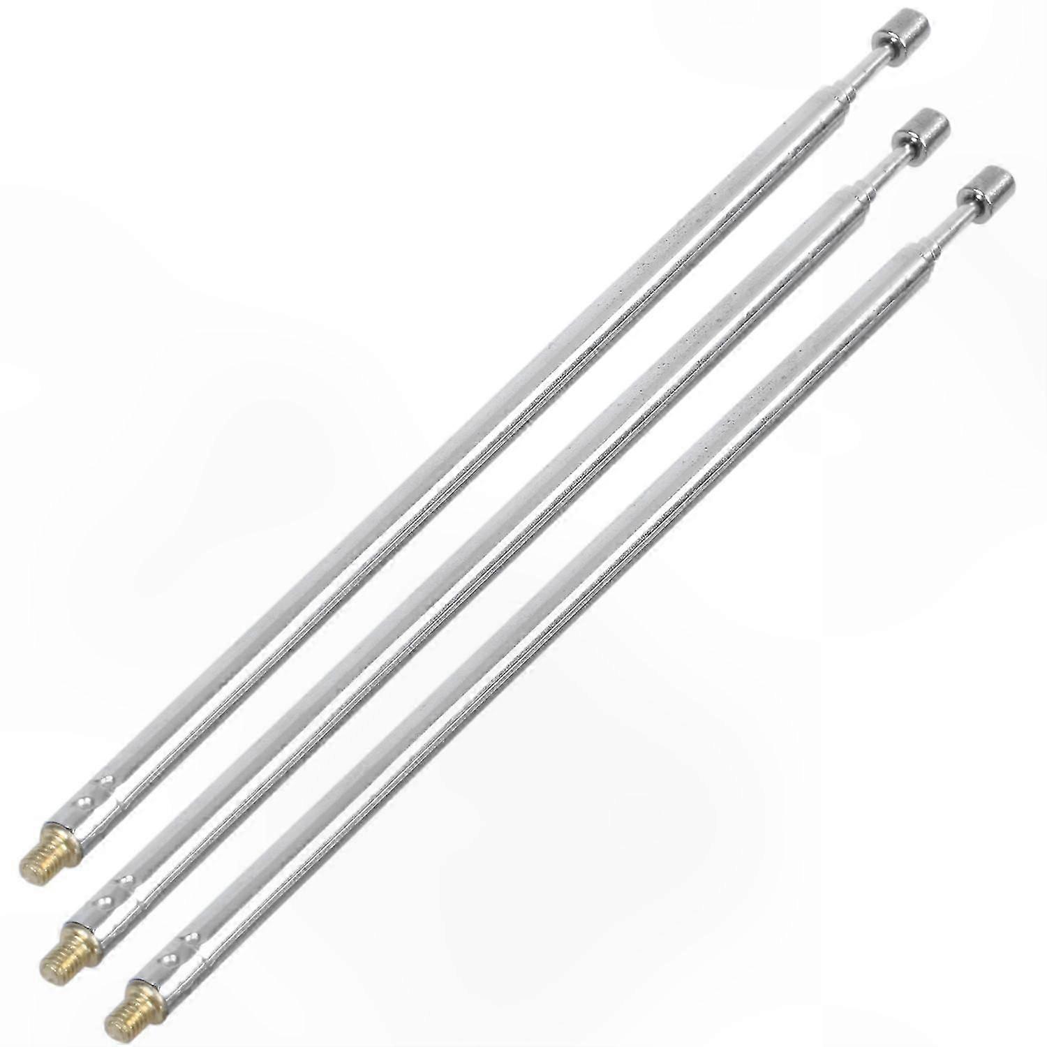 Adjustable 43.5cm RC Antennas with 4 Sections, Silver Remote Control Extensions