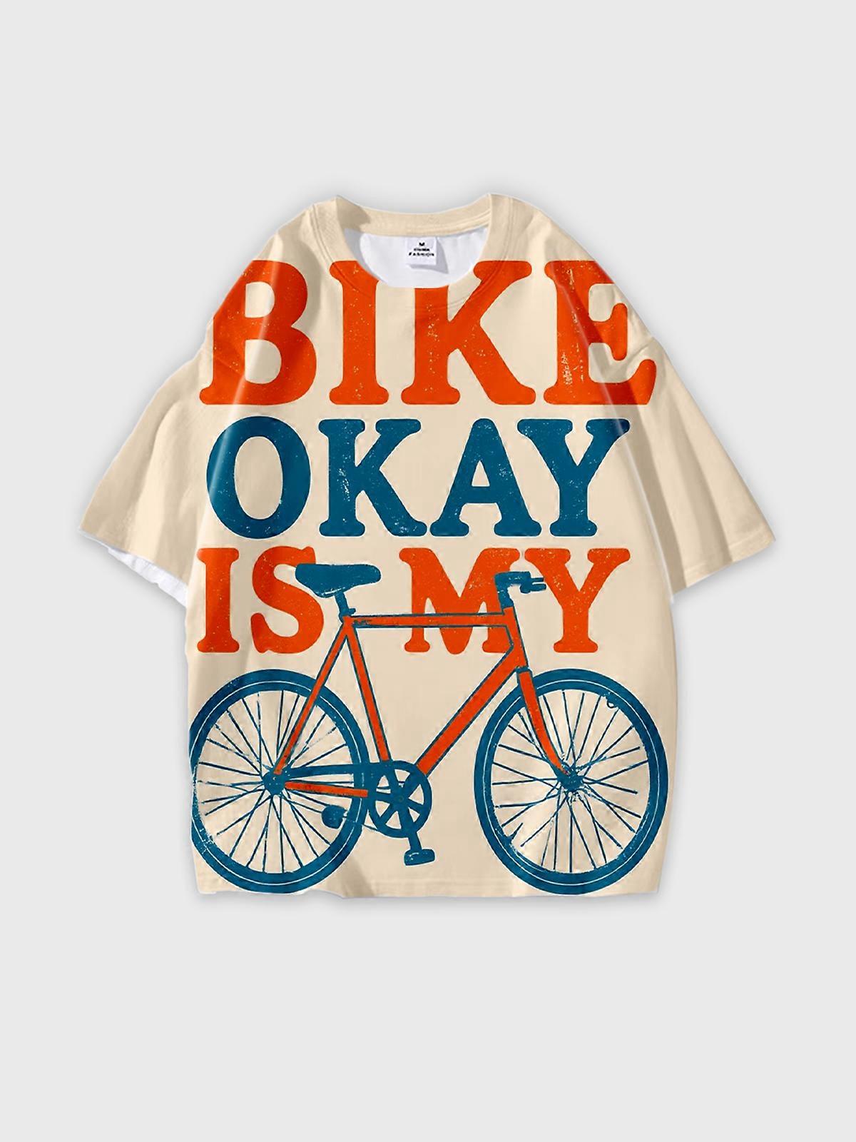 T-Shirt Short Sleeve Round Neck, Summer Casual Loose Graphic Tee, Unisex Pattern U2425