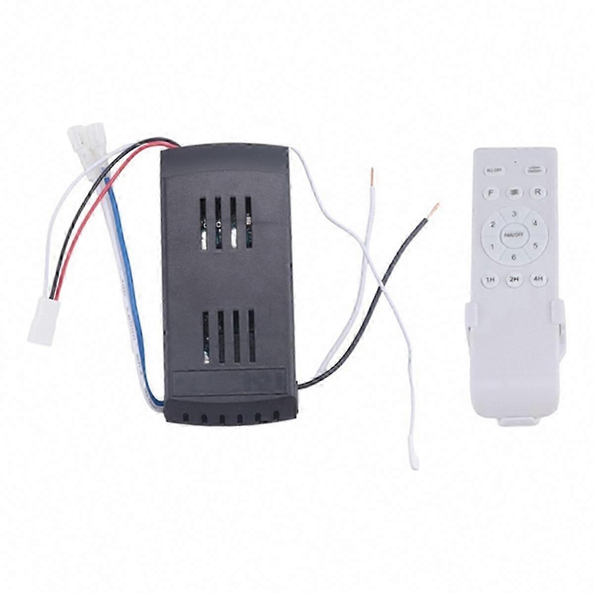 Universal Ceiling Fan Remote Control Kit 40W 6-Speed Timer Replacement for DC Fans & Lights