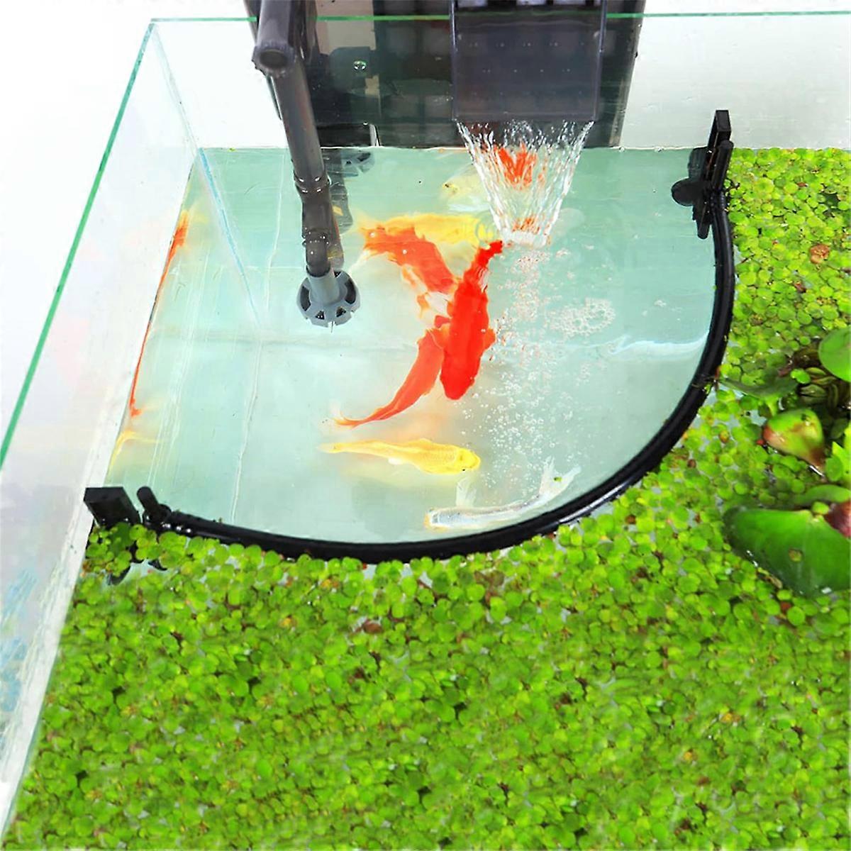 Aquarium Floating Plant Corral, Intercepting Floating Plants From Filters and Heaters,Adjustable Height with Water Level