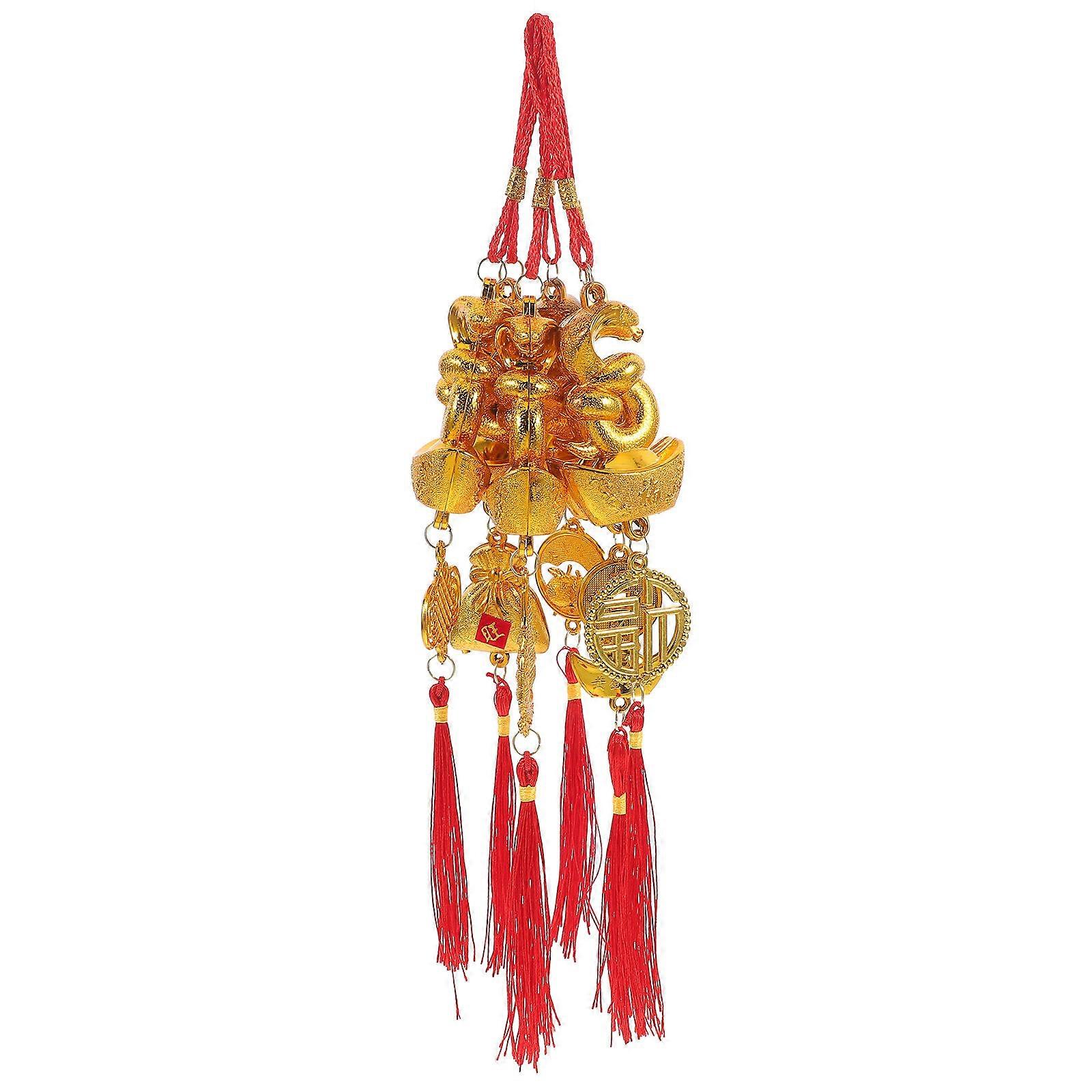6Pcs Spring Festival Tassel Pendants New Year Decorations Snake Year Hanging
