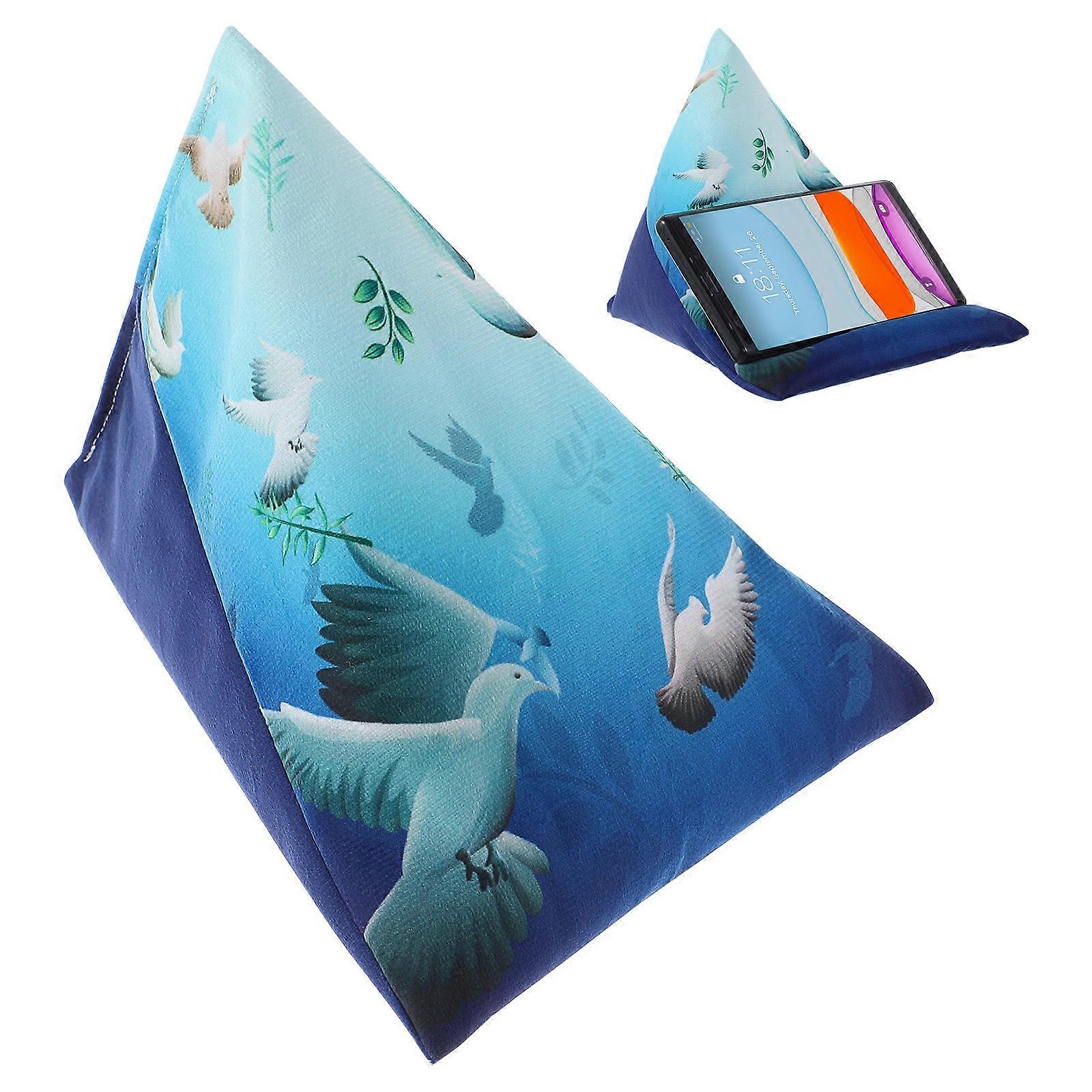 Book Prop Reading Bracket Mobile Phone Tablet Stand Home Use Blue Pigeon Pattern 20.00x15.00x7.00CM Hands-free Movie Watching 1Pack