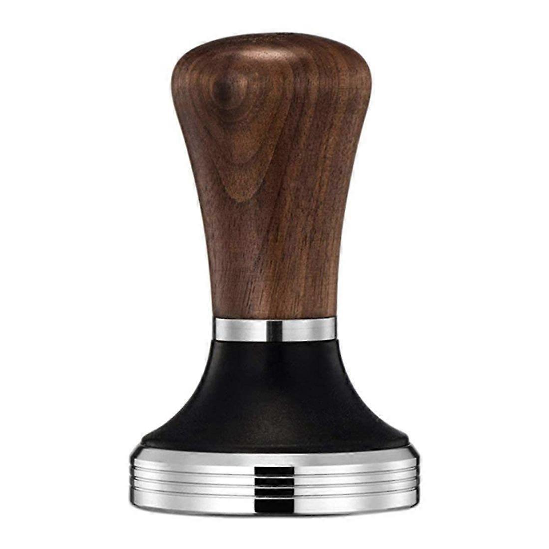 51mm Coffee Tamper Hammer Pressing Walnut Handle Coffee Distributor for Coffee and Espresso Hammer