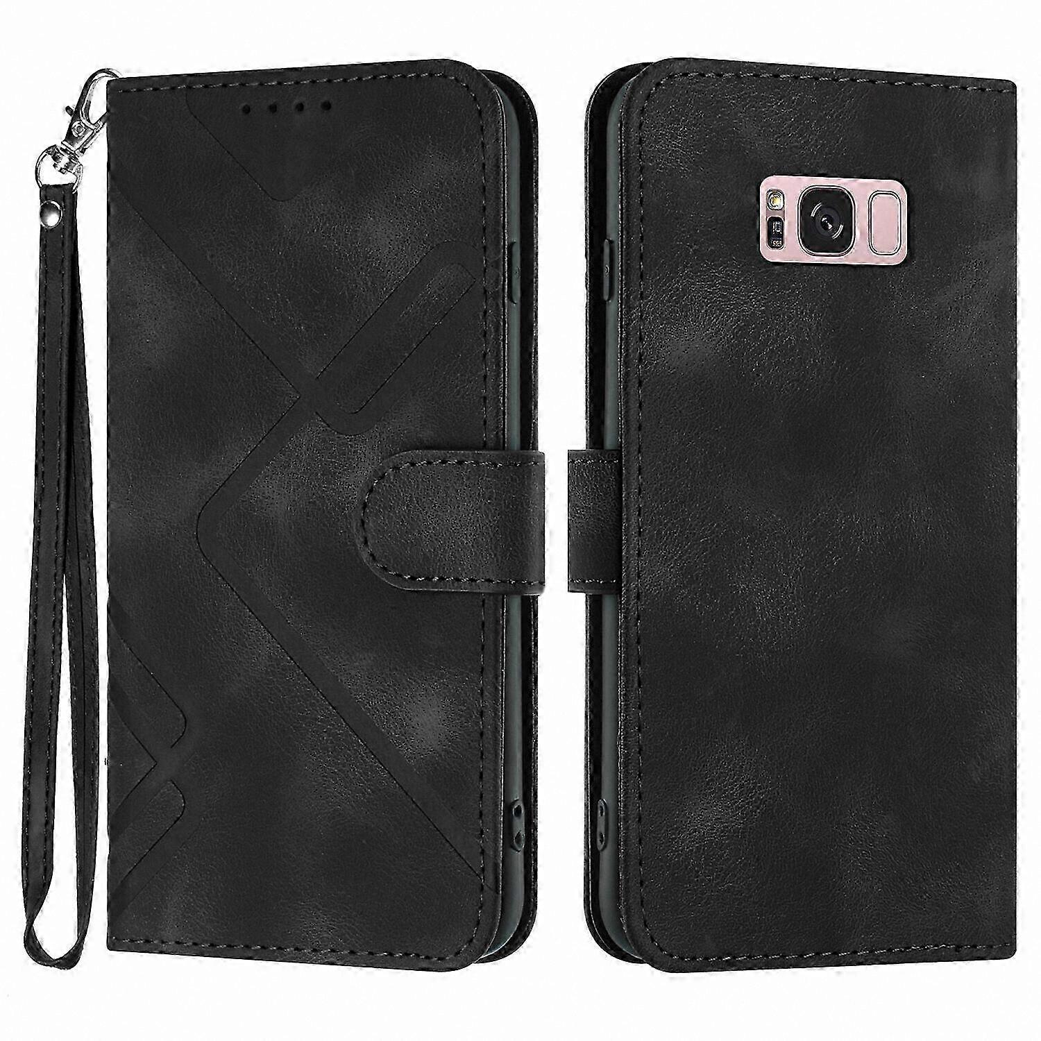 Magnetic Flip Wallet Leather Case Compatible with  Galaxy S8 Plus
