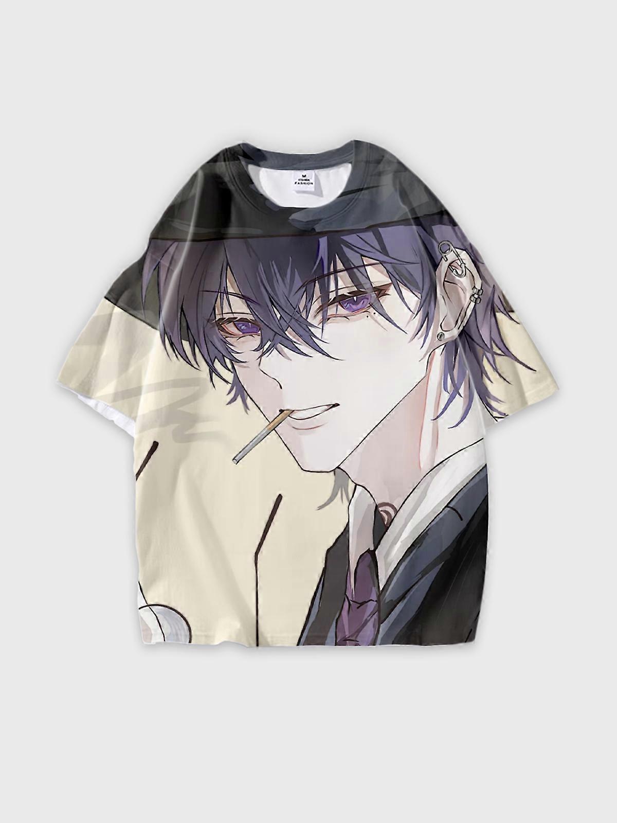 T-Shirt Short Sleeve Round Neck, Summer Casual Loose Graphic Tee, Unisex The Link Click W920