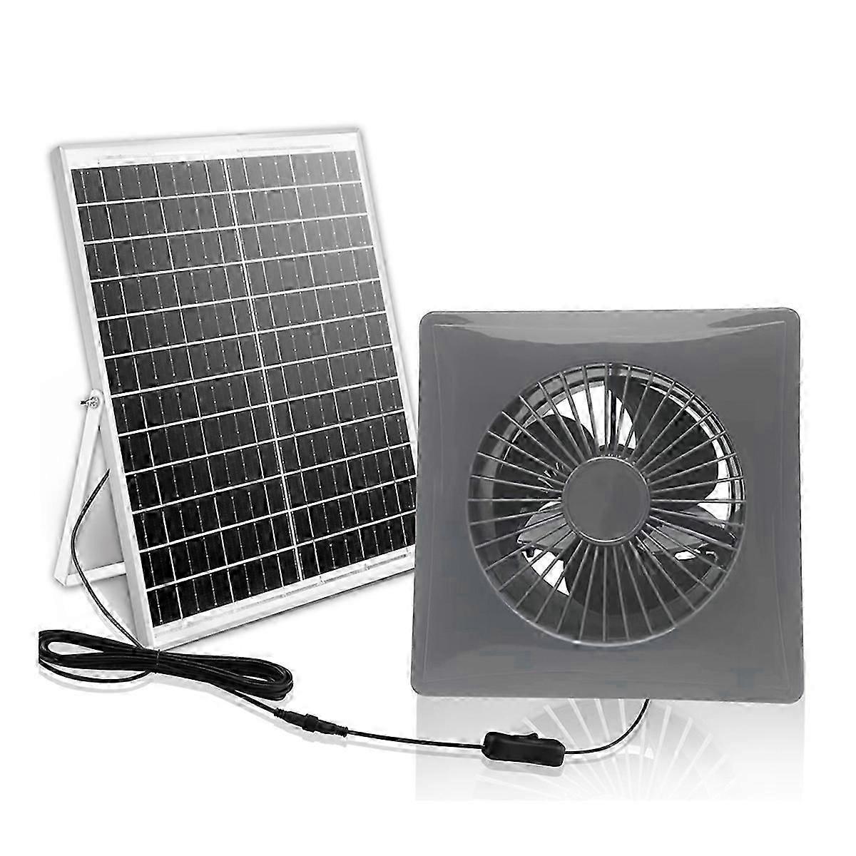 Ventilation 6Inch High-Speed Solar Silent Fan A