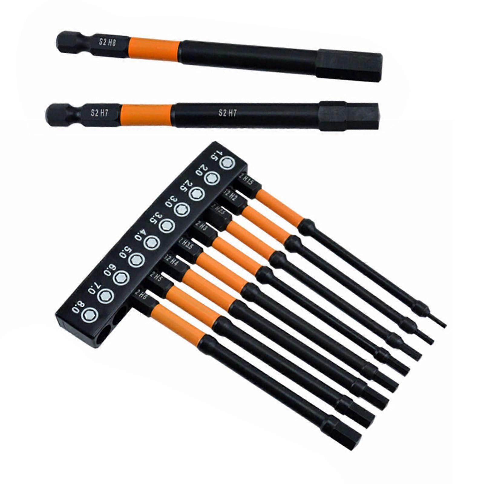 10Pcs 1/4Inch Quick Hexagon Shank Releasing Extension Socket Drill Bits Holders Internal Hex Head Extension For Drills