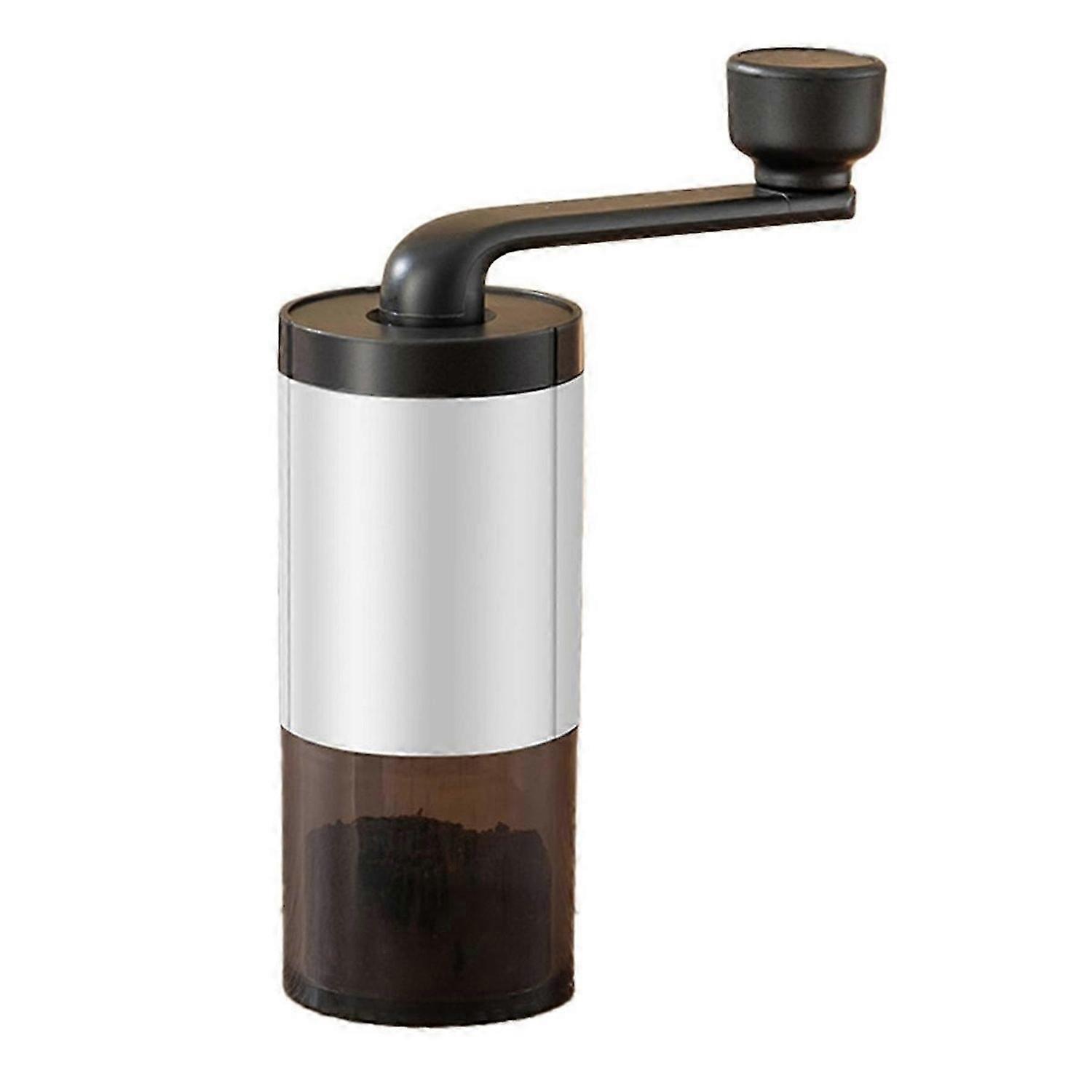 Small Household Coffee Bean Grinder Portable Hand-Cranked Coffee Grinder Coffee Machine White