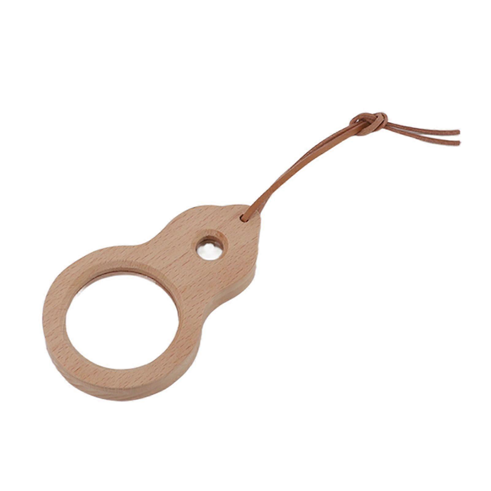Wood Magnifying Glass Small Portable Smoothing Sturdy Multi Purpose Wooden Magnifier for Book Reading Study Home