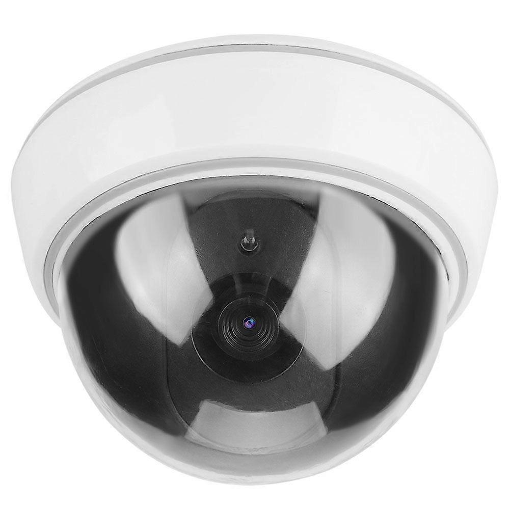 Dome Simulation Camera Dummy Fake Security Monitor Alarm Flashing LED Light