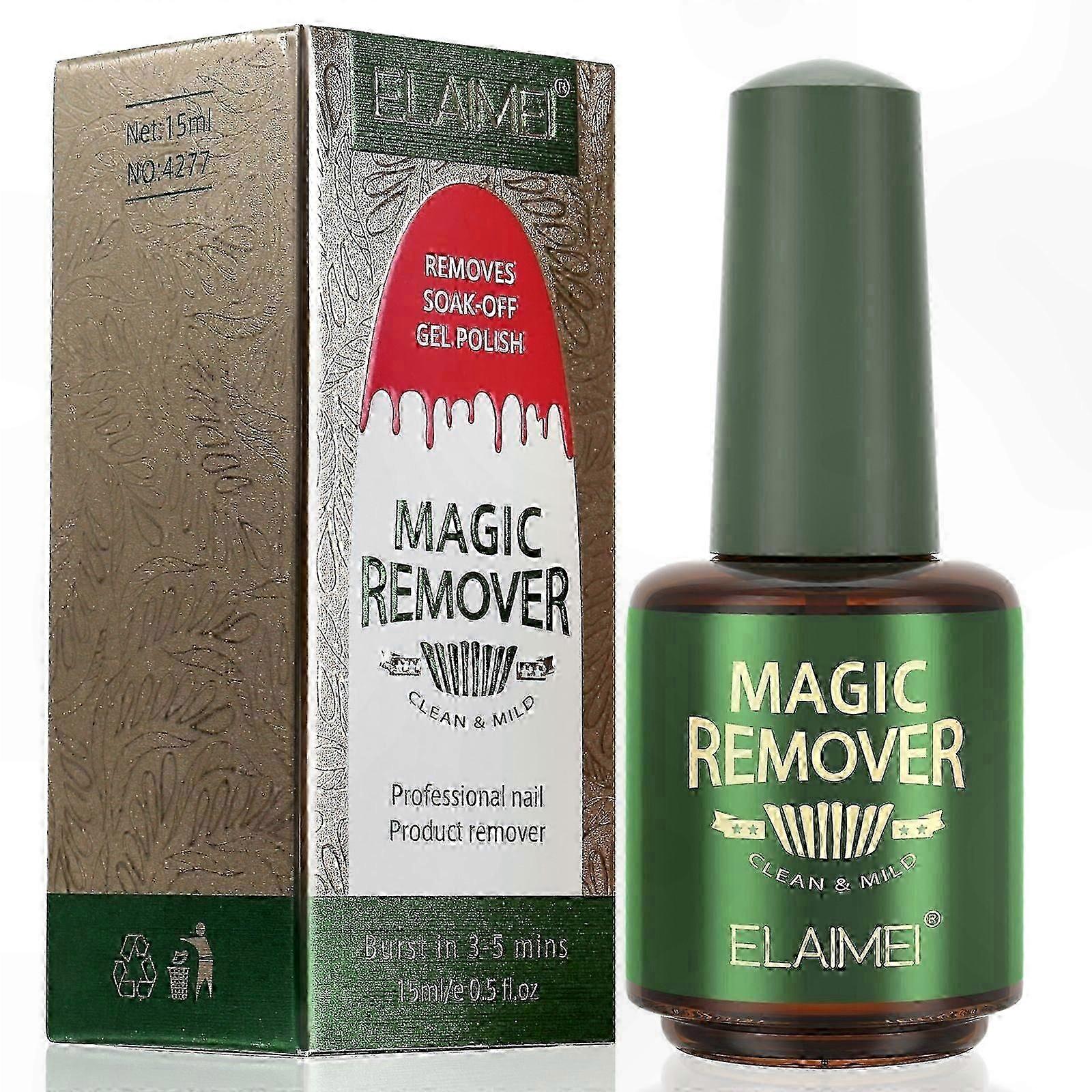 Gel Nail Polish Remover 15ML, Fast and Simple Removal in Minutes, Advanced Formula for Gel Manicures