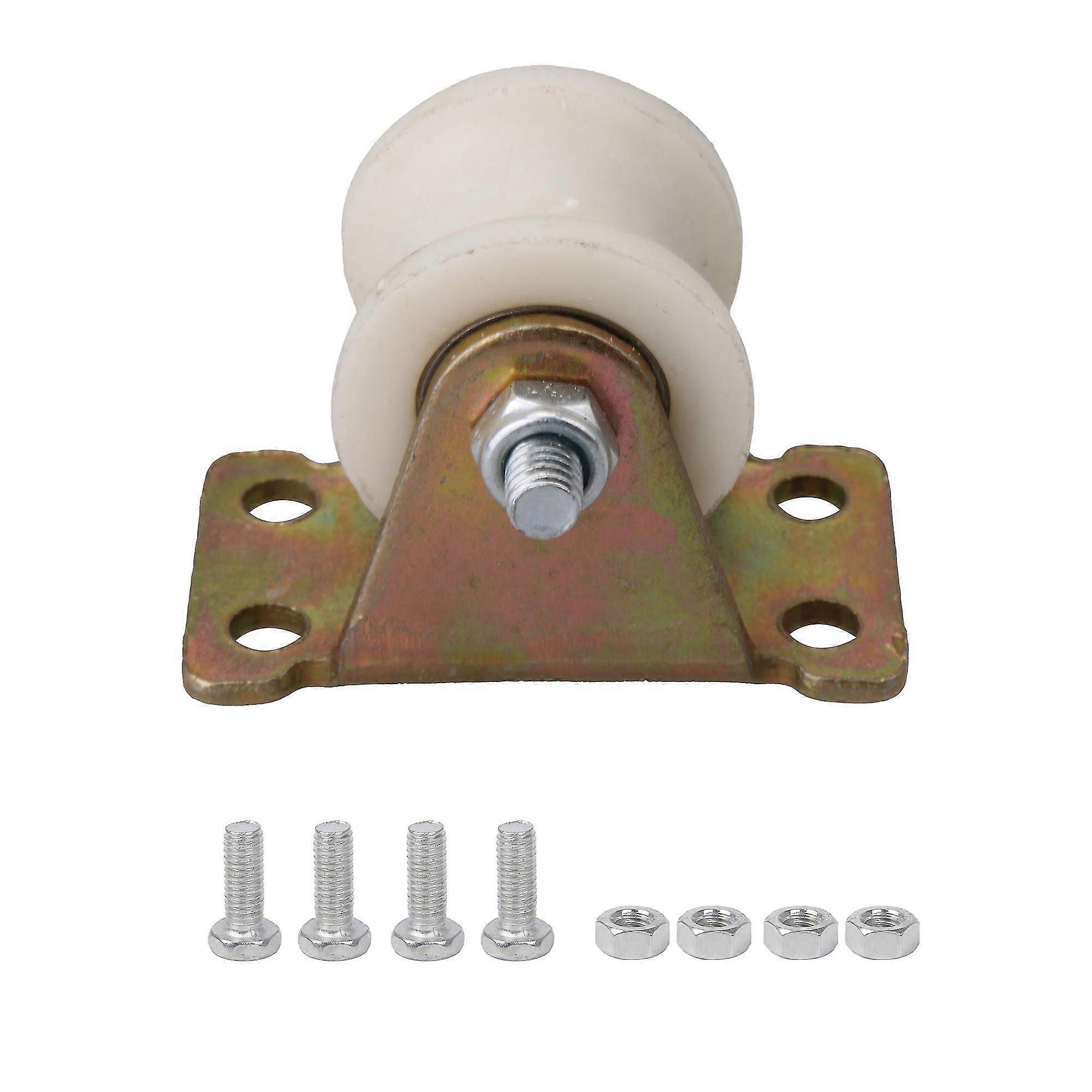 Nylon U Type Groove Fixed Plate Caster Trolley Track Roller Wheel 1.2im