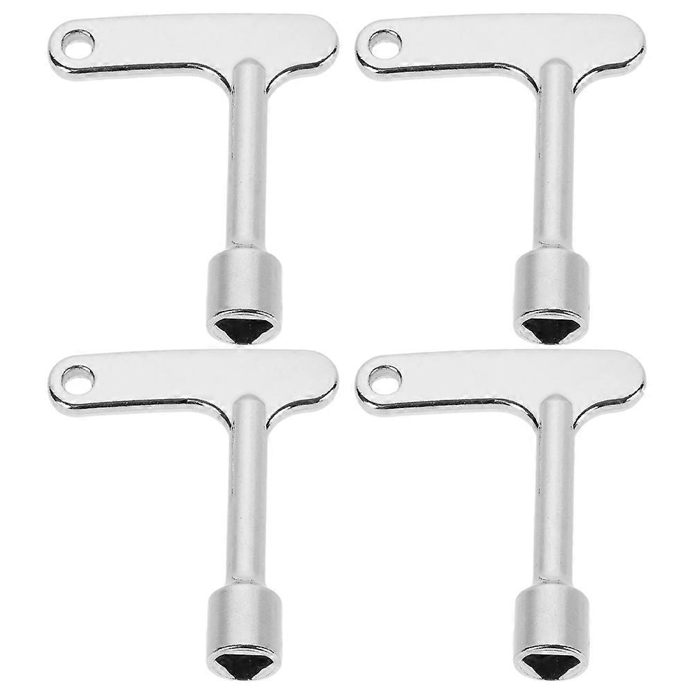 Cabinet Keys Silver Triangle Lock Key for Electrical Panels 16Pcs Set