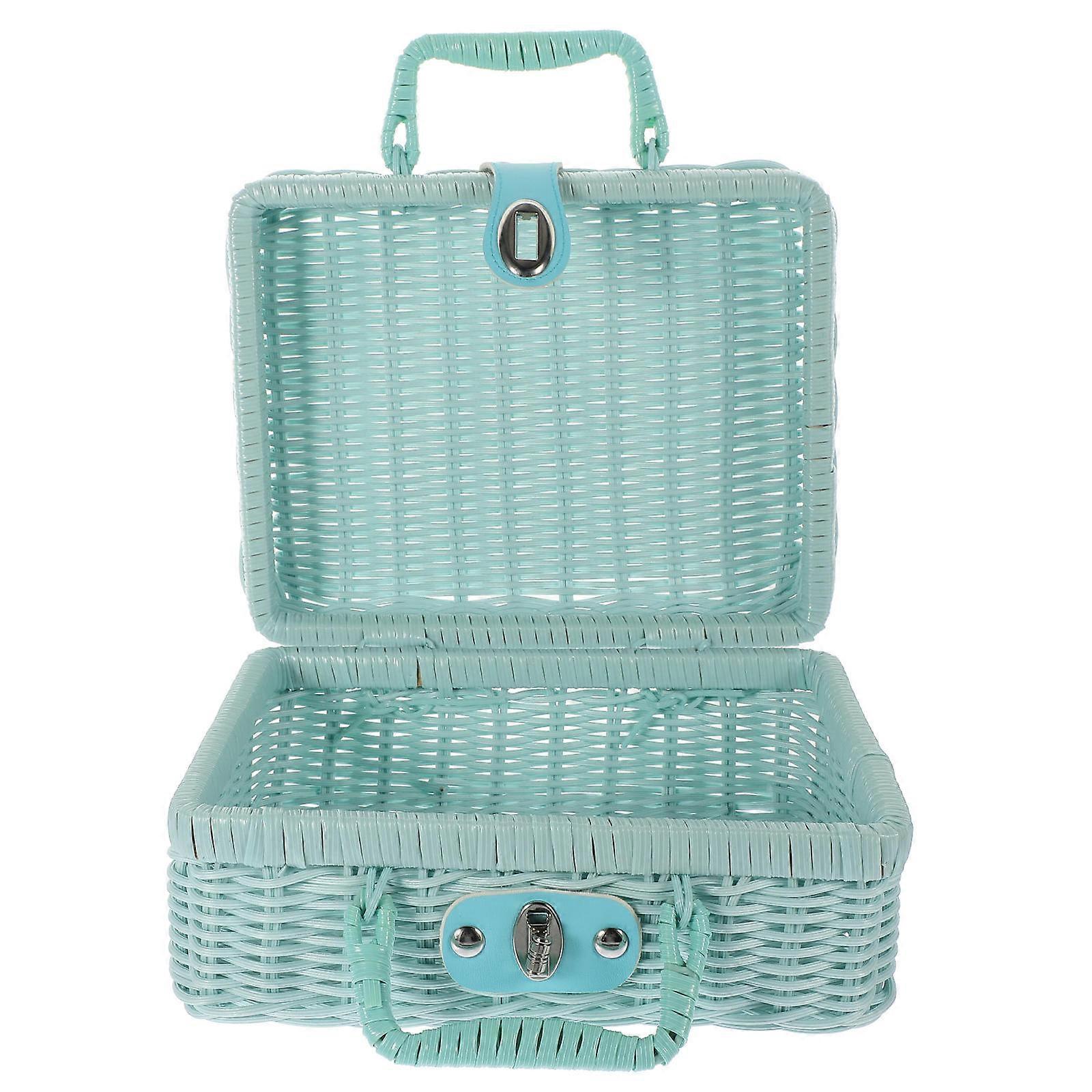 Woven Storage Case Decorative Storage Box for Home Use 2Pcs
