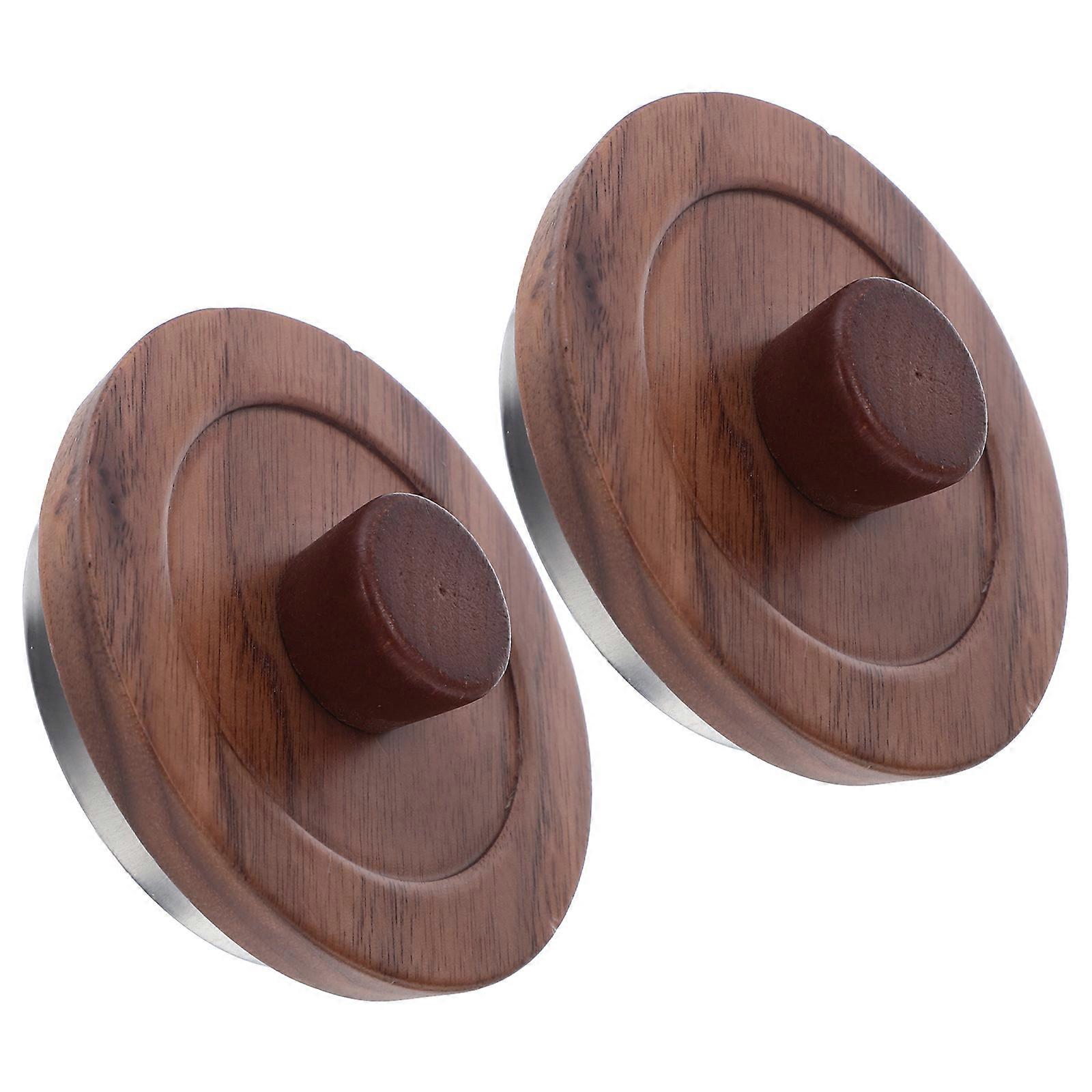 Wood Cup Lid for Coffee and Tea Set 6Pcs with Anti-Scald Protection