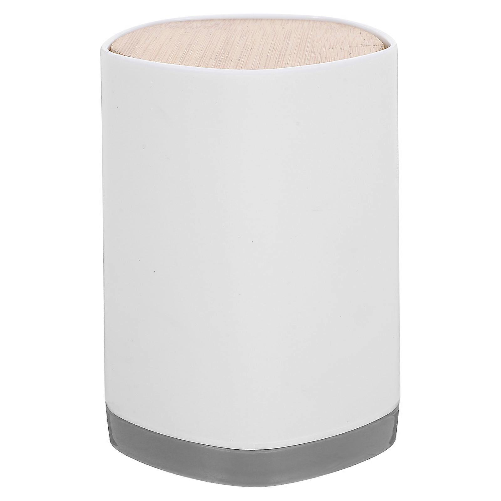 Press Type Automatic Toothpick Holder for Storage 4Pcs White ABS Bamboo Container