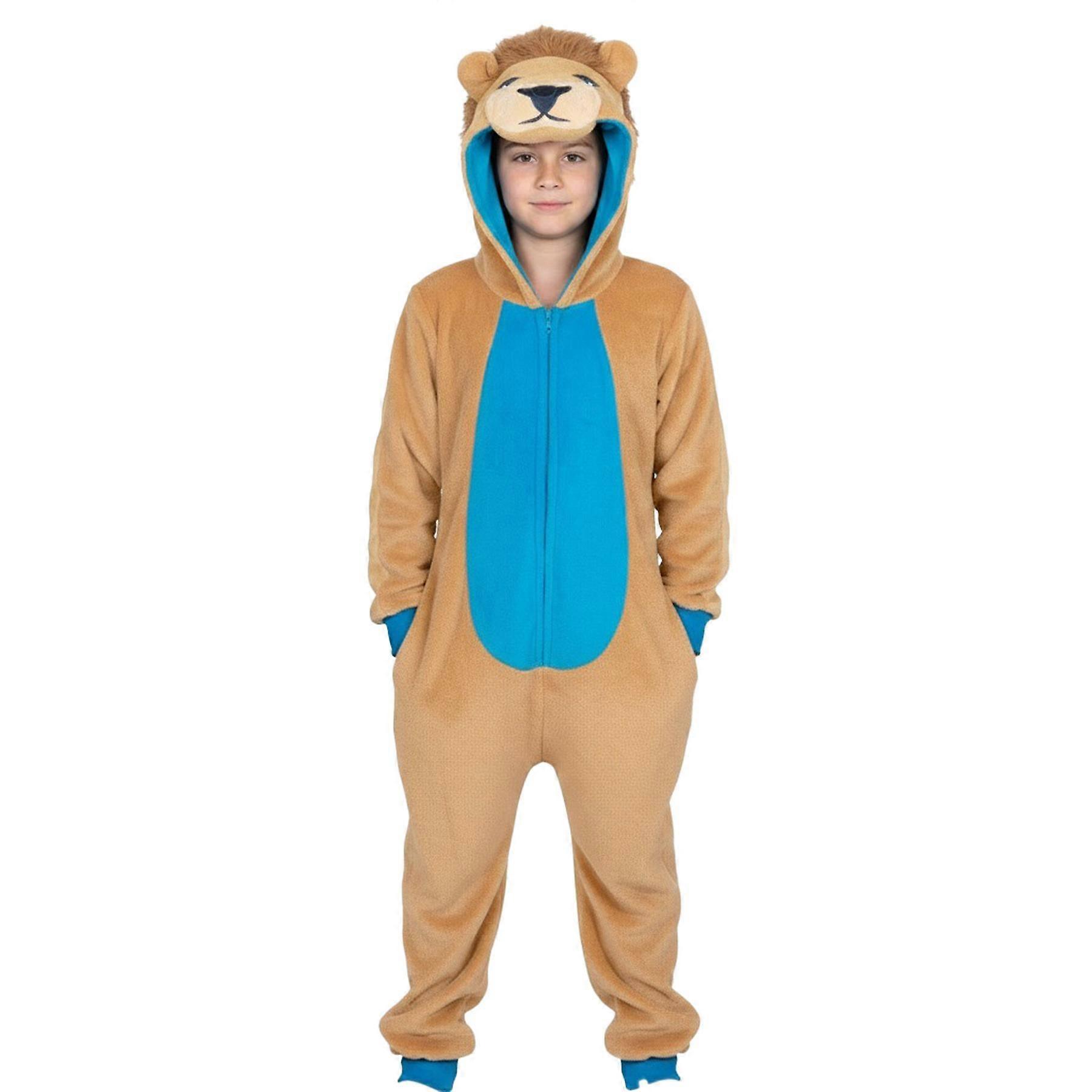 Kids 2 Tone Lion A2Z Onesie One Piece Unisex Lion Nativity Cosplay Jumpsuit