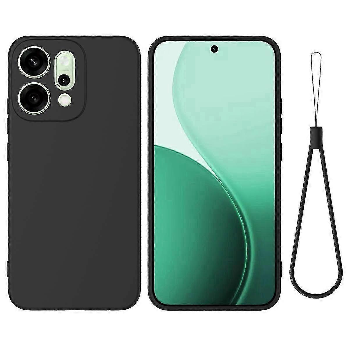 Solid Color Liquid Silicone Dropproof Full Coverage Phone Case