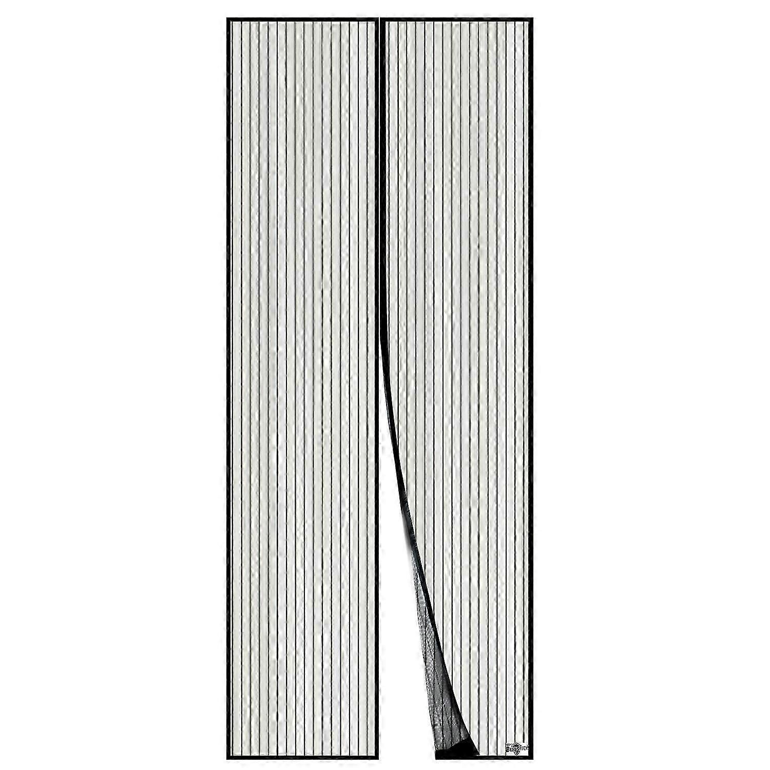 Magnetic Screen Door Mesh Curtain Magnetic Top-to-Bottom Seal Snaps