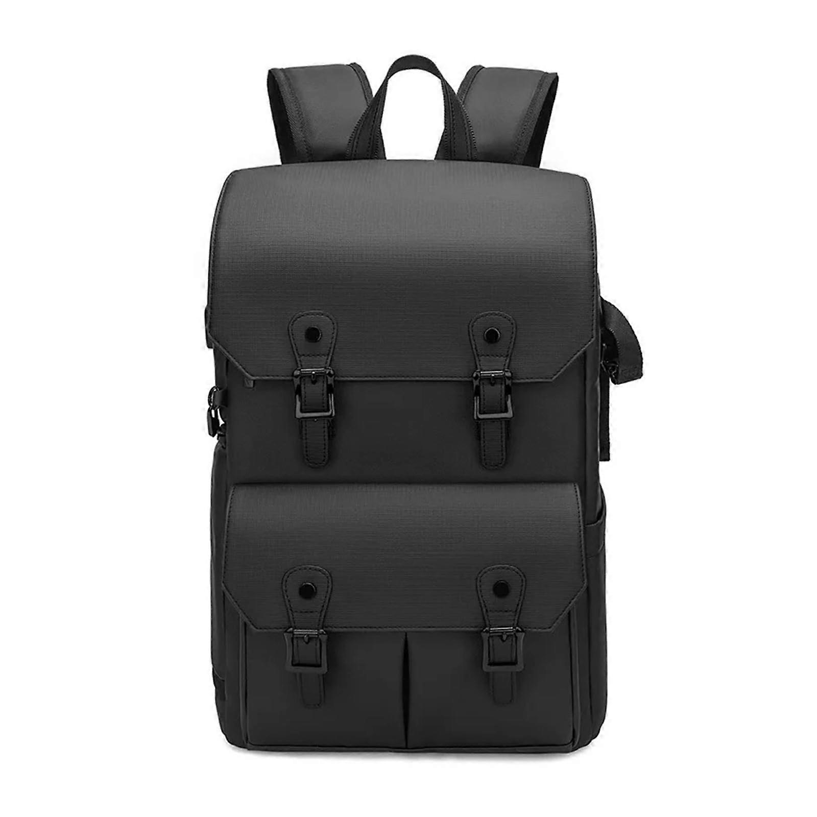 Waterproof SLR Shoulder Camera Bag AntiTheft Large Capacity For DSLR Mirrorless Film And Drone Gear Black