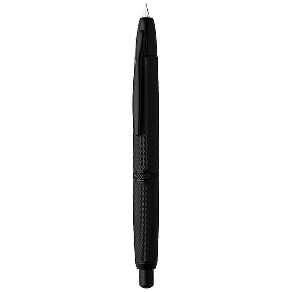 0.4MM Extra Fine Nib Metal Grid Ink Pen with Clip,Black