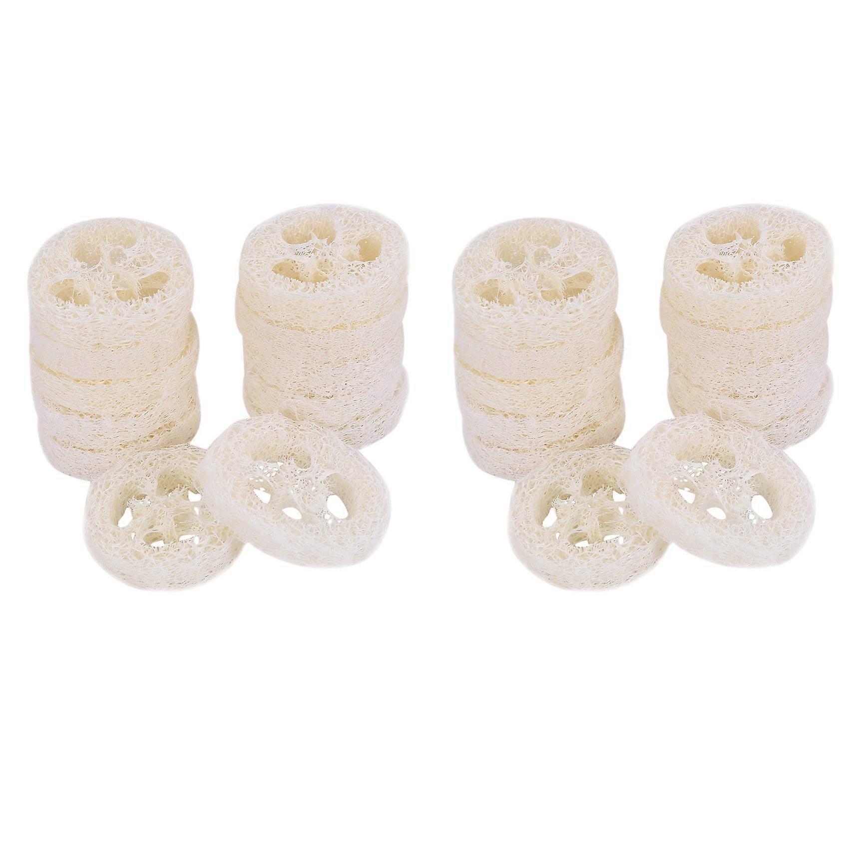 400 Pieces of 4-6 cm Diameter Loofah Slices DIY Custom Soap Tools, Cleaning Supplies, Sponge Washer