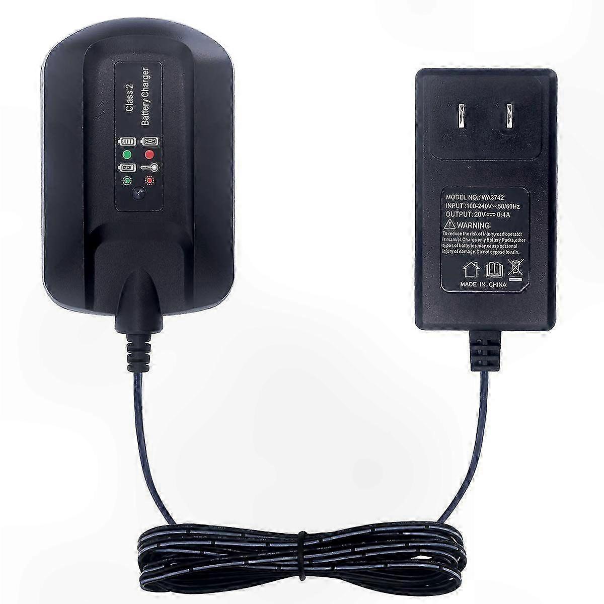 Fast Charger for 18V/20V Lithium Batteries - Compatible with US Plug, Efficient PowerShare Technology