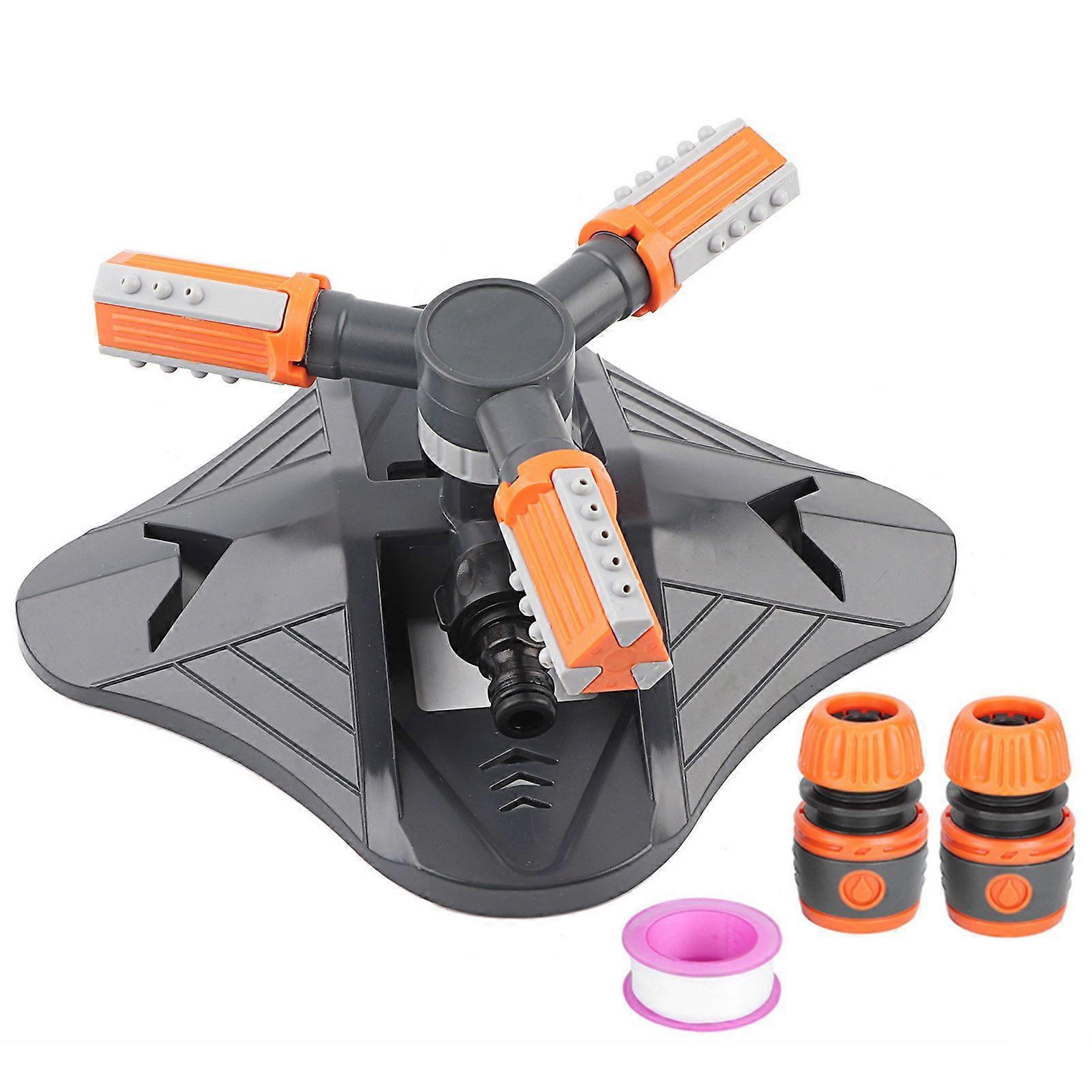 Automatic 360 Degree Rotating Irrigation 3 Arm Sprinkler System for Garden Yard Lawn Watering Tool