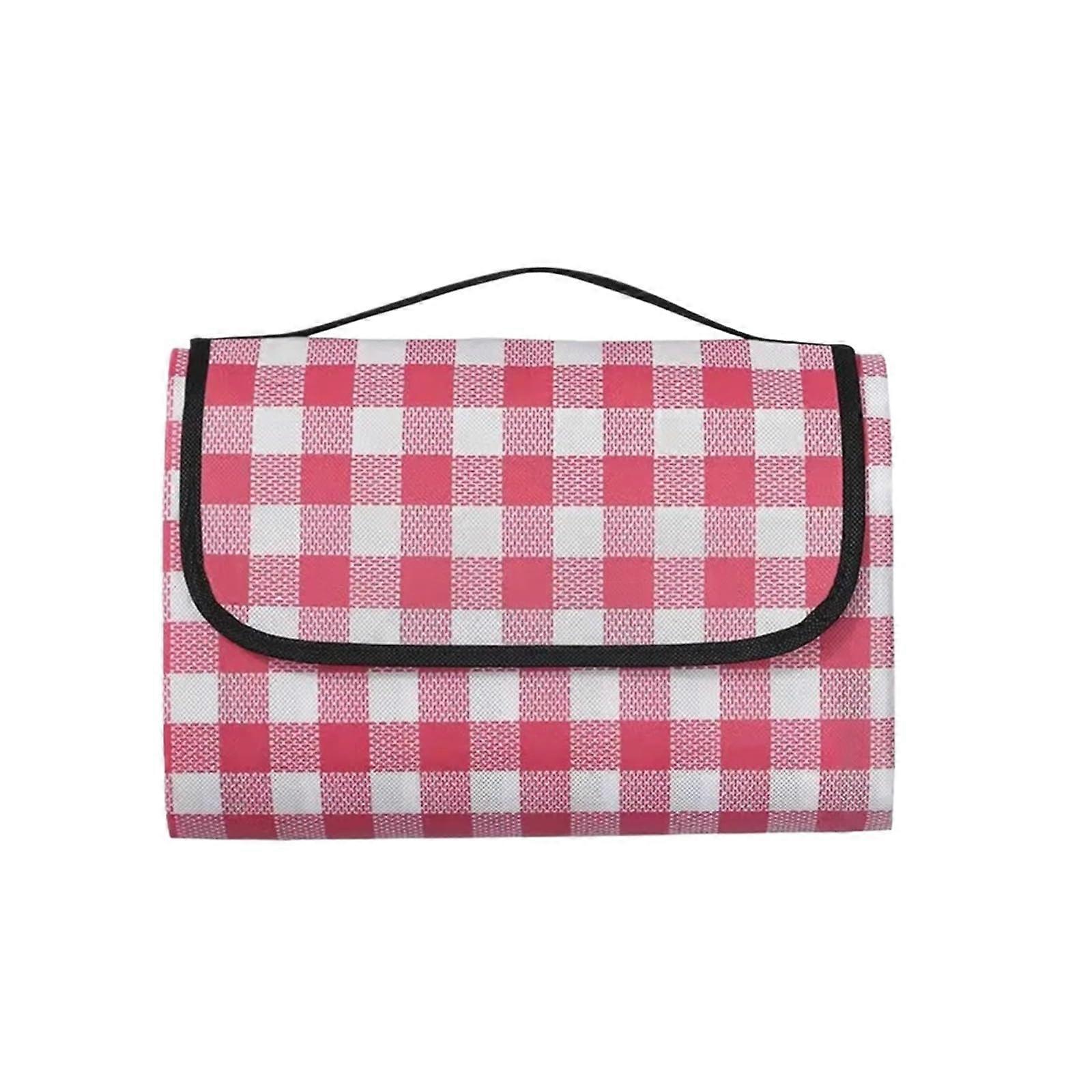 Water-Resistant Foldable Picnic Mat 180x200cm in Vibrant Red for Indoor and Outdoor Use, Portable and Durable