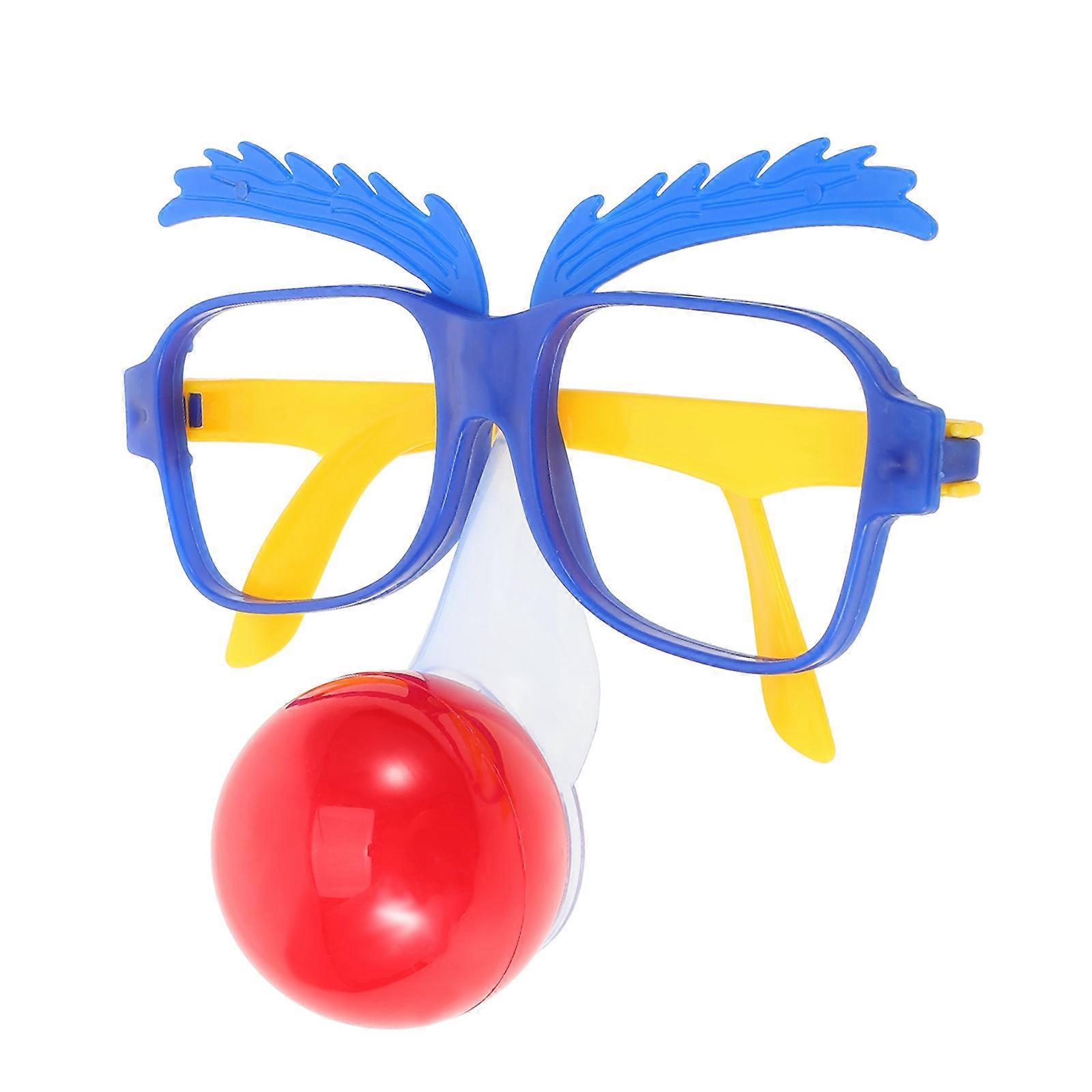 3Pcs Clown Glasses with Nose for Party Costume Accessory Use