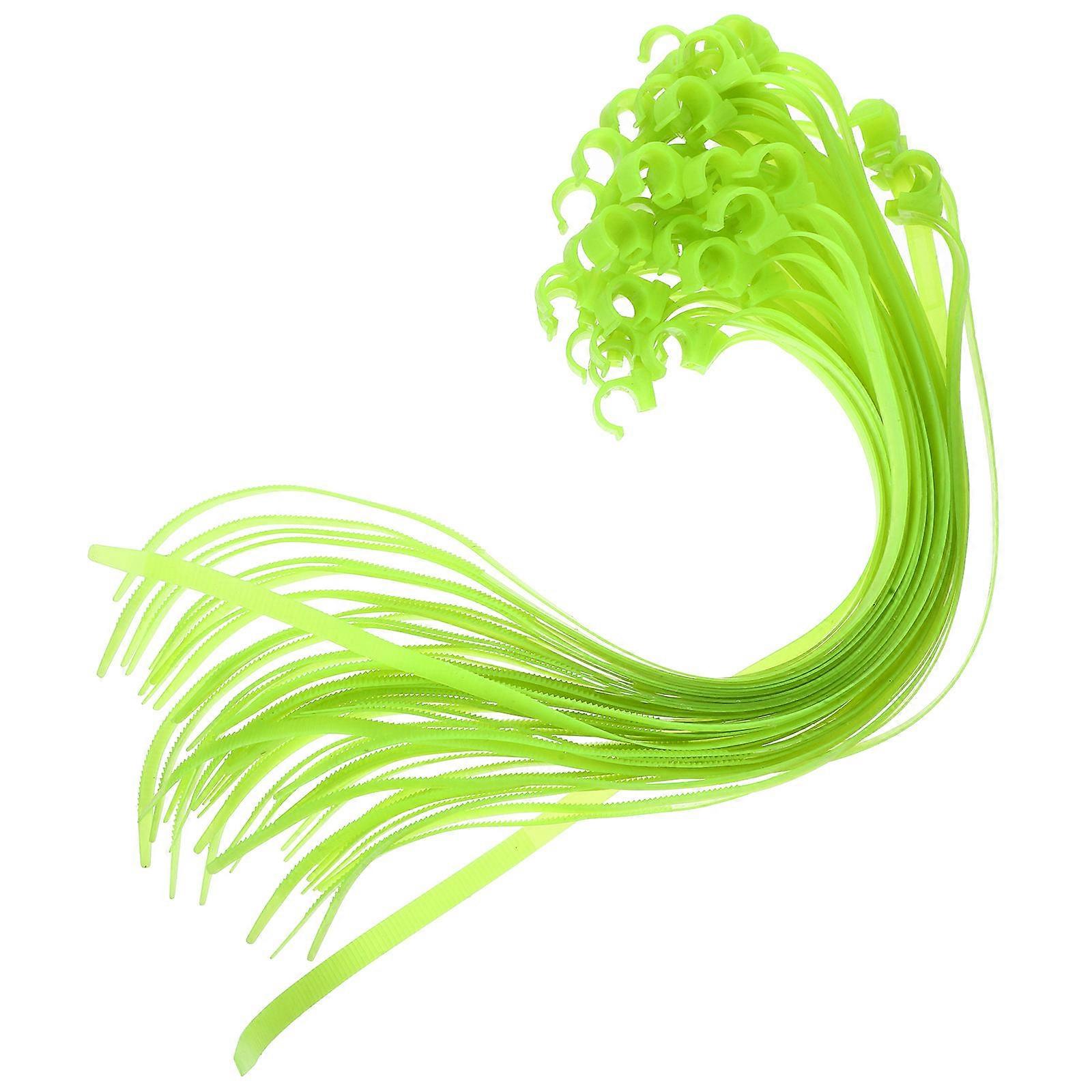 Green Plastic Extinguisher Tie Belt for Fire Hose Replacement 150Pcs