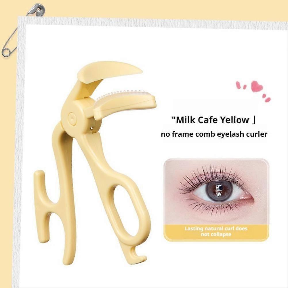 Frameless Comb Eyelash Curler Effortless 3D Curl No Clumping Portable Ergonomic Design