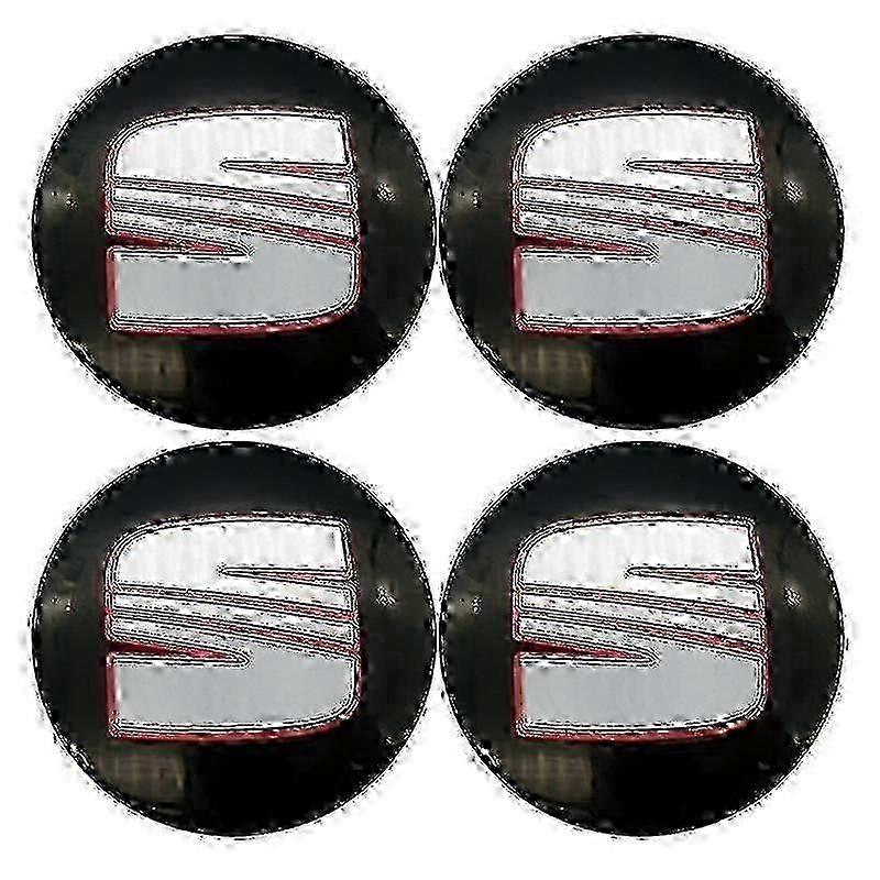 4 יחידות 56 מ"מ 60 מ"מ רכב גלגל מרכז רכזת כובע חישוק כיסוי סמל מדבקות אביזרים למושב איביזה 6j 6l Fr Ateca Altea Xl לאון 2 לאון-טוב
