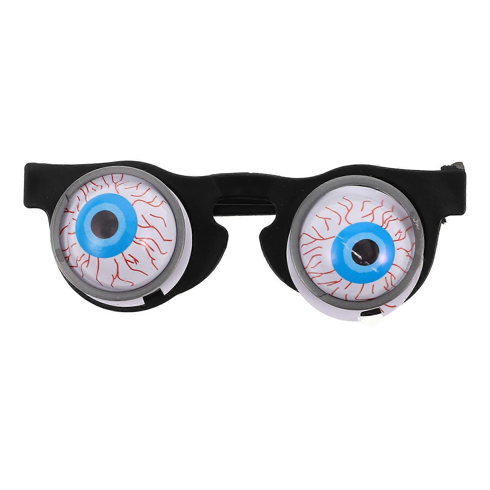 Halloween Eyeglass for Party Costume with Spring Eyeball 5Pcs Plastic