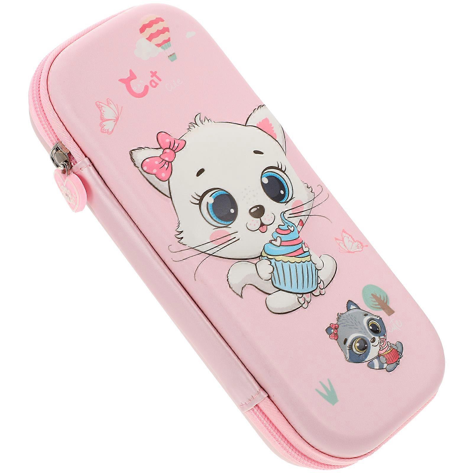 Multi-functional Toddler Pencil Bag 5Pcs Rectangular Pen Bag For Students Outdoor Sketching 22.5X10cm