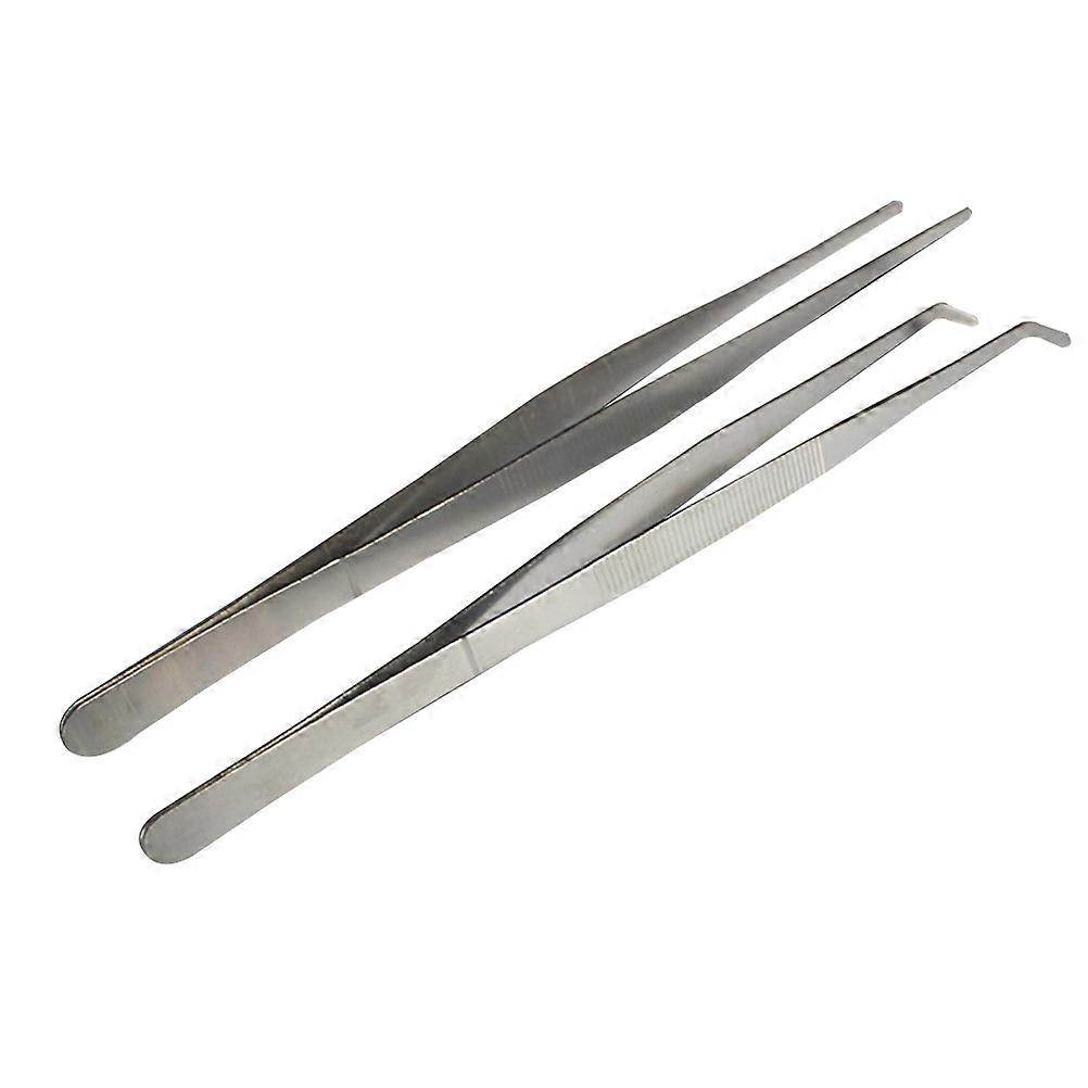 Tweezers Stainless Steel Reptile Pets Feeding Tool for Feeding 6Pcs