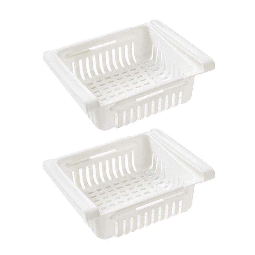 Creative Plastic Box for Kitchen Storage Use 6Pcs Retractable Fridge Box